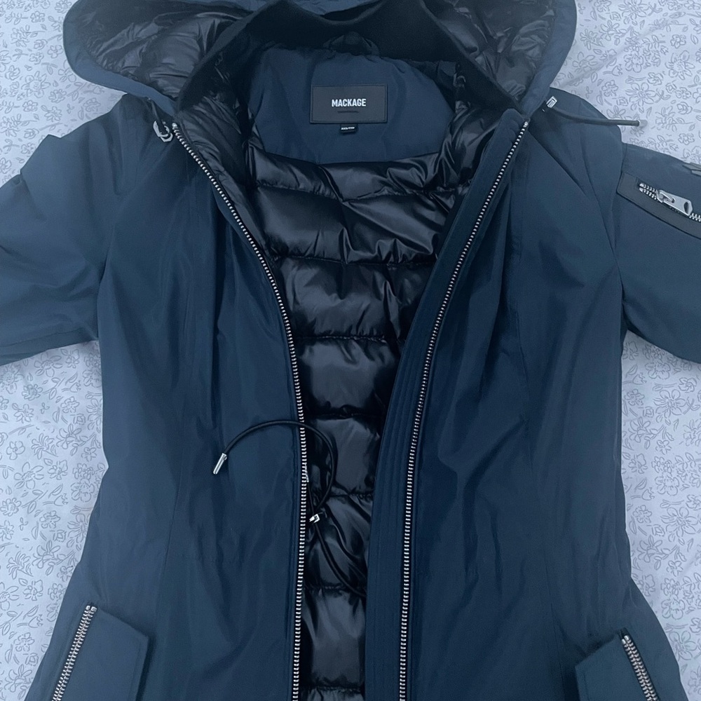 Mackage Women's Navy Puffer Jacket